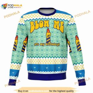 Blow Me Funny Ugly Sweater Unisex Holiday, Funny Xmas Gifts