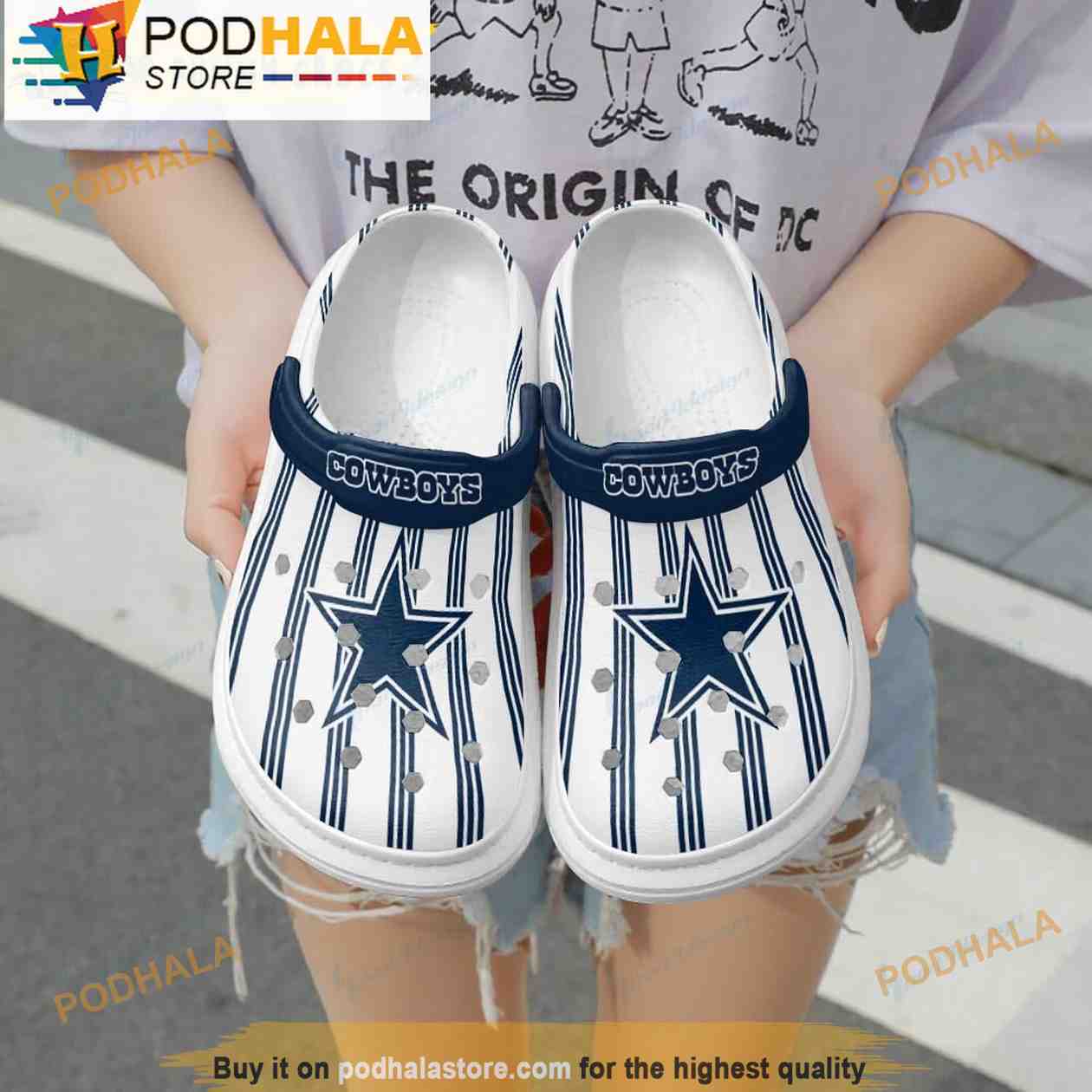 Personalized Dallas Cowboys Team 3D Funny Crocs - Bring Your Ideas