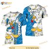 Blue Donald Duck Cross Comic Book Patterns Disney Unisex 3D Shirt