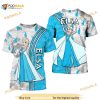 Blue Elsa Princess Frozen Cross Comic Book Patterns Disney Unisex Casual 3D Shirt