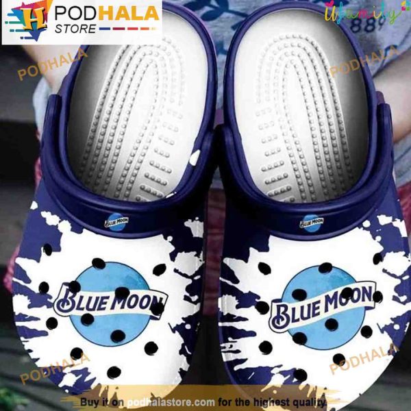 Blue Moon Beer 3D Crocs, Funny Crocs