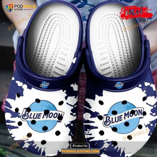 Blue Moon Beer Rubber Crocs Crocband Clogs Comfy Footwear