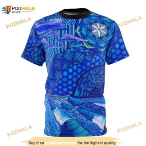 Blue Ocean Trippy All Over Print 3D Shirt
