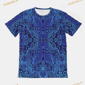Blue Psychedelic Trance 3D Shirt
