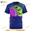 Blue & Purple Trippy Ocean Wave All Over Print 3D Shirt