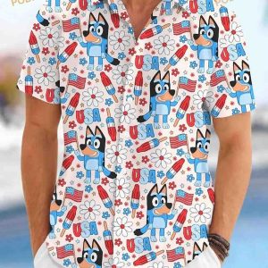 Bluey And Bingo Hawaiian Shirt, Bluey Family Shirt, Bluey And Bingo
