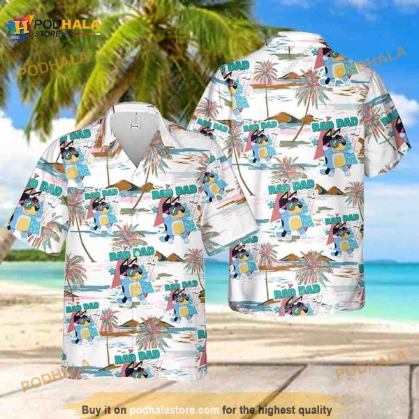 Blueydad Button Shirt, Blueydad Hawaiian Shirt, Blueydad Summer