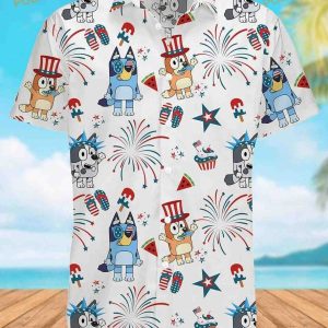 Blueydad Shirt, Blueydad Hawaiian Shirt, Bluey And Bingo Shirt, Bluey Family