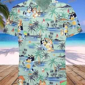 Blueydad Shirt, Blueydad Hawaiian Shirt, Bluey And Bingo Shirt, Blueydad Characters