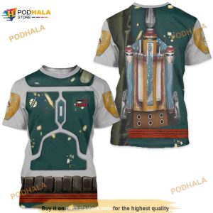 Boba Fet 3D Shirt, Star Wars Costume, Star Wars 3D Shirt