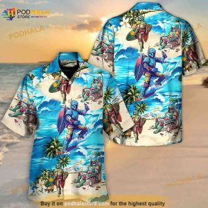 Boba Fett Star Wars Surfing Hawaiian Shirt, Star Wars Shirt For Men And Women