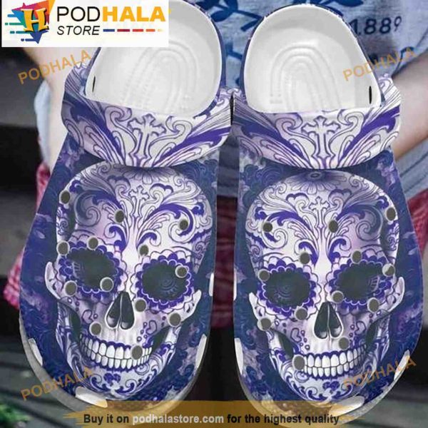 Boho 3D Crocs Skull Gifts 3D Crocs Slippers, Funny Crocs
