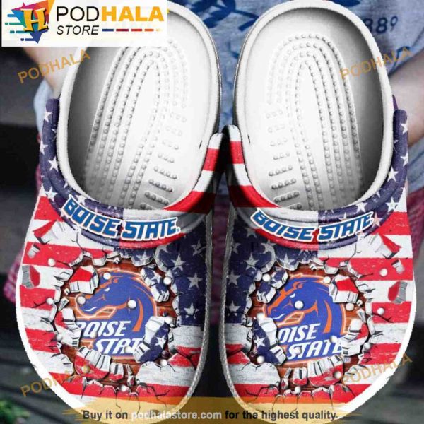 Boise State Broncos Ncaa 3D Crocs, Funny Crocs