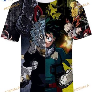 Boku No Hero Academia 3D Shirt Cosplay Costume