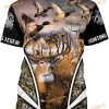 Bolany Animal Hunting 3D Shirt, Camo Printed Mens Hip Street Shirt