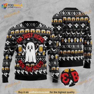Boo Beer Halloween Christmas 3D Ugly Sweater