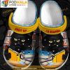 Books Cute Black Cat 3D Crocs, Funny Crocs