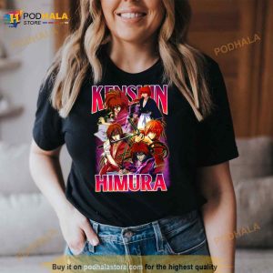 Bootleg Kenshin Himura Rurouni Kenshin Anime Shirt