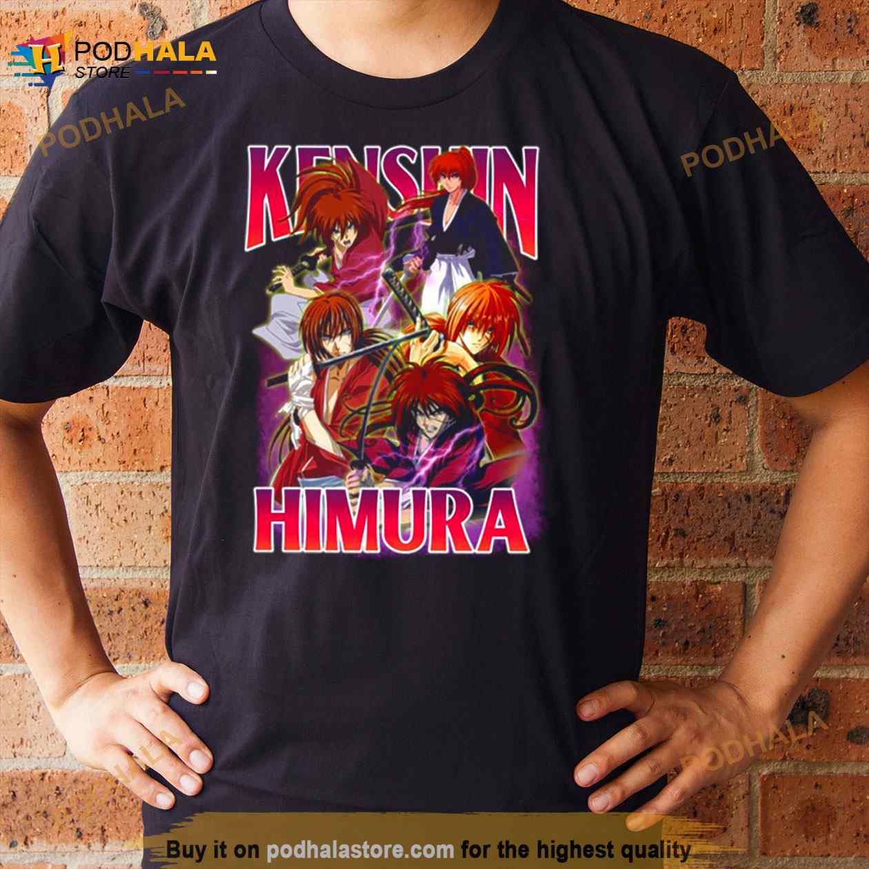 Bootleg Kenshin Himura Rurouni Kenshin Anime Shirt Bootleg Kenshin Himura Rurouni Kenshin Anime Shirt