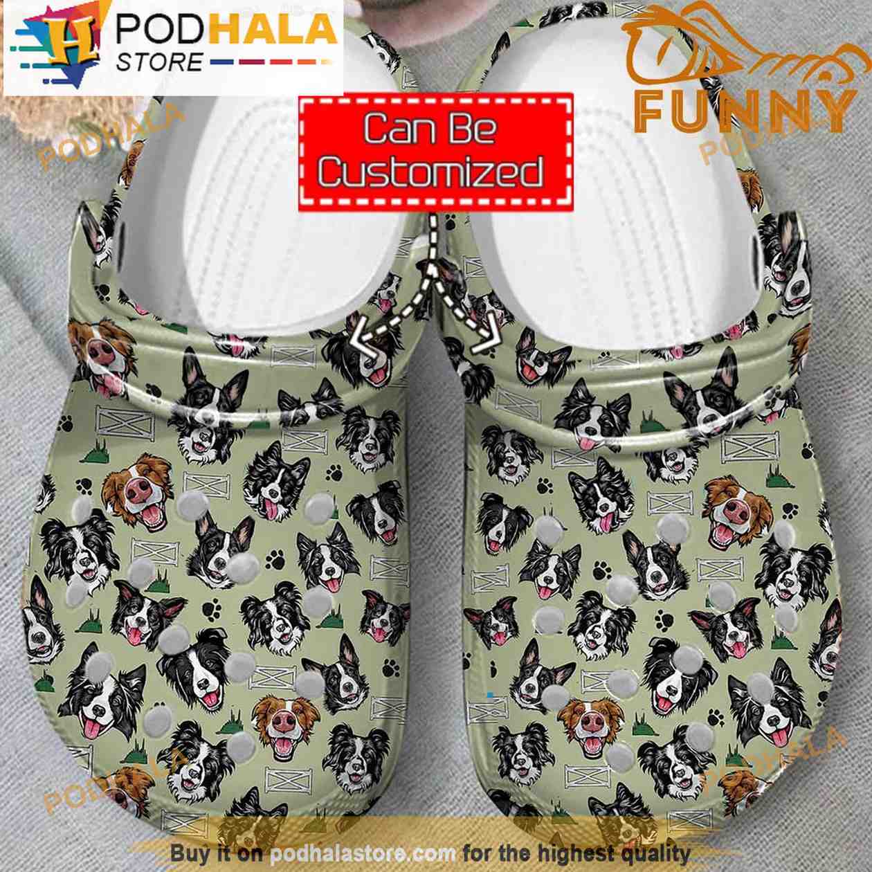 Border Collie 3D Crocs Classic Clog, Funny Crocs Border Collie 3D Crocs Classic Clog, Funny Crocs