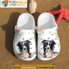 Border Collie Puppy Rose Flowers Dog 3D Crocs, Funny Crocs