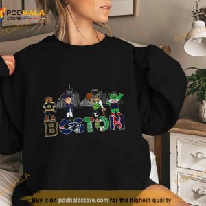 Boston All Team Sports Skyline Mascot 2023 Shirt 3