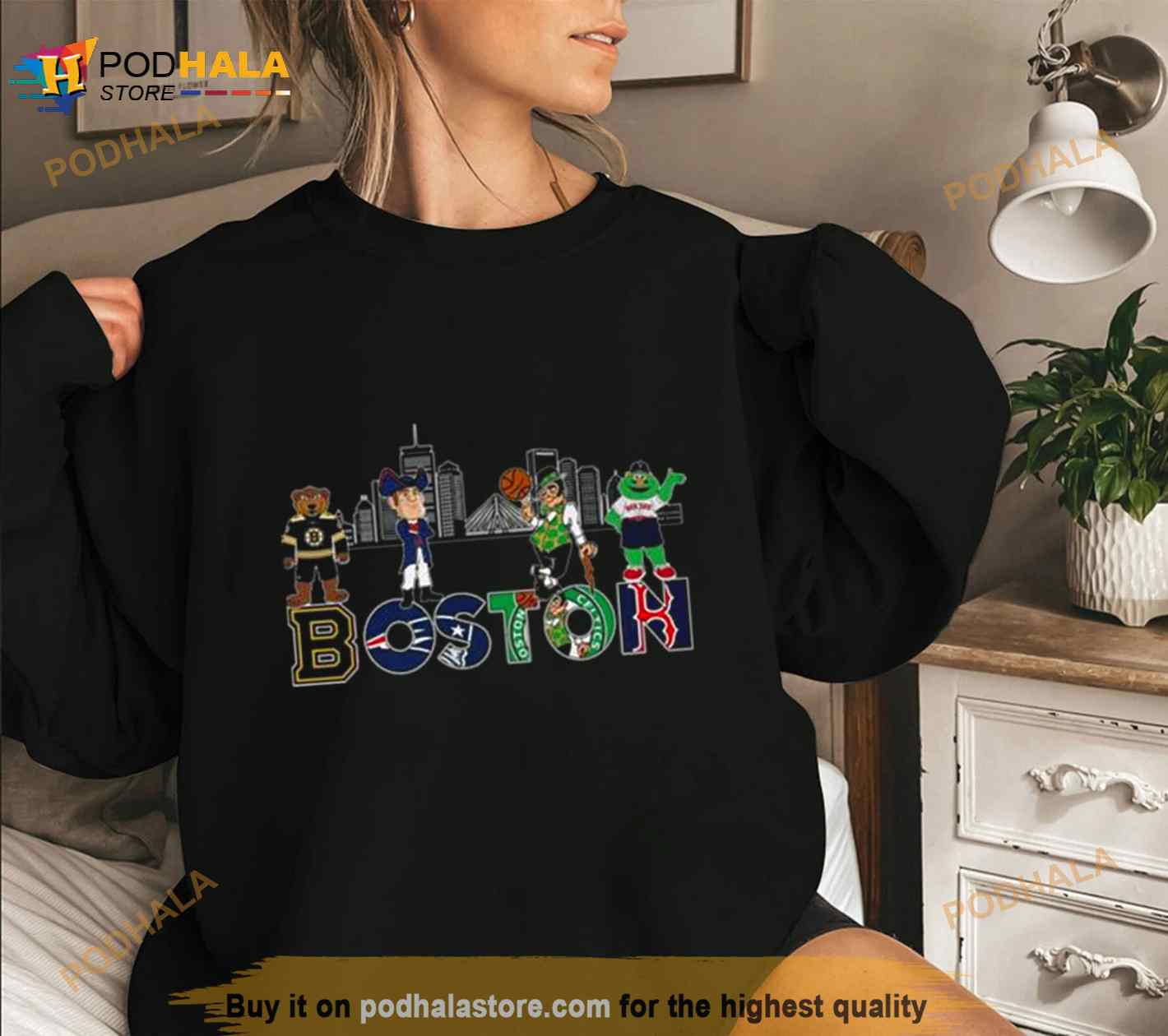 Boston All Team Sports Skyline Mascot 2023 Shirt Boston All Team Sports Skyline Mascot 2023 Shirt