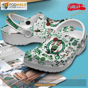 Boston Celtics 2023 Nba Btc La White Crocs Classic Clog Shoes 2