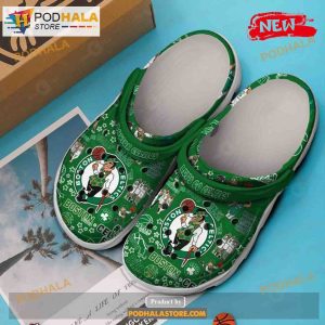 Boston Celtics 2023 Nba Crocs Classic Clog Shoes 3