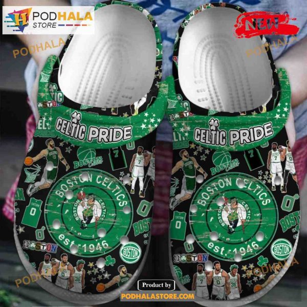 Boston Celtics 2023 NBA Premium BTC La Green Crocs Classic Clog Shoes