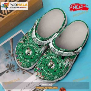 Boston Celtics 2023 Nba Premium Btc La White Crocs Classic Clog Shoes 2