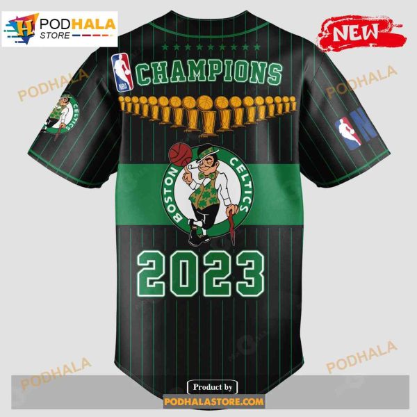 Boston Celtics Champions 2023 Premium Black Design For Fans Jersey