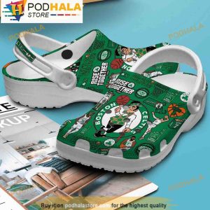 Boston Celtics NBA Green 3D Crocs Clog Shoes, Funny Crocs