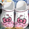Bow Tie Pink Hello Kitty 3D Crocs, Funny Crocs