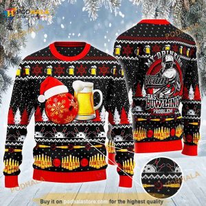 Bowling And Beer Lovers Christmas 3D Ugly Sweater