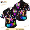 Bowling Neon Style Deign Hawaiian Shirt, Aloha Shirt For Women Men