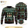 Bowling Rollin With My Snowmies Noel Pattern Funny Ugly Sweater