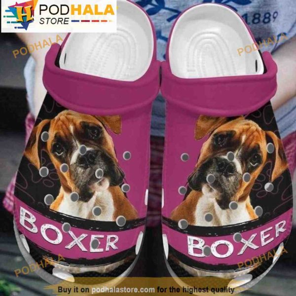 Boxer Cute Dog 3D Crocs, Funny Crocs