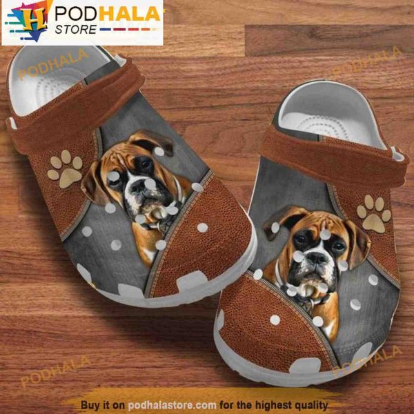 Boxer Dog Croc Shoes, Funny Crocs