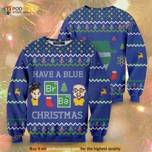Breaking Bad Holiday Unisex Wool Ugly Sweater Knitted 3D Ugly Sweater