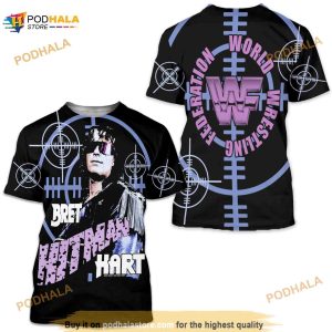 Bret Hart 1995 Era 3D Shirt
