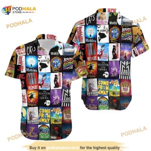 Broadway Musical Theater Hawaiian Shirt, Summer Vacation Aloha Shirt