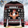 Brodolf The Red Nose Gainzdeer Christmas 3D Ugly Sweater