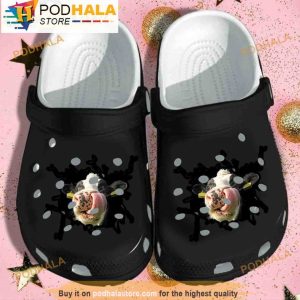 Broken Wall Crazy Cow 3D Crocs, Funny Crocs