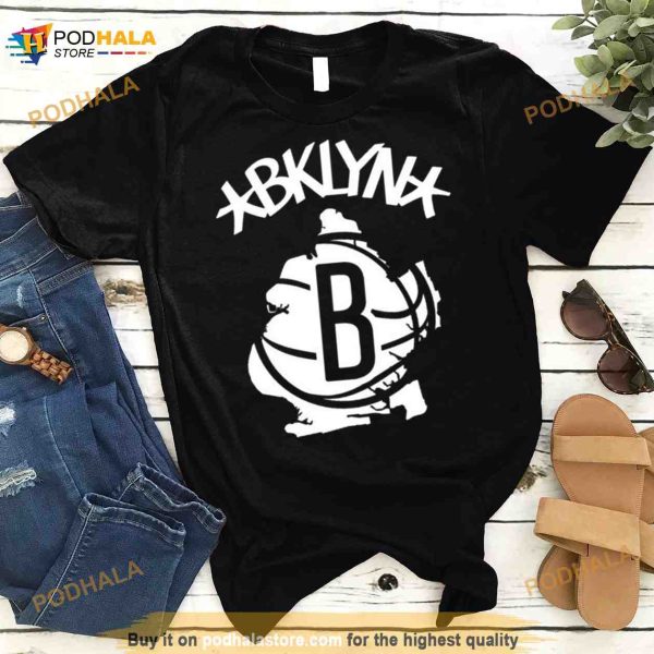 Brooklyn Nets Basketball Map Logo 2023 Shirt