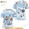Brotherhood Bunny Sneaker 3D Shirt Match Retro University Blue 5s Tee