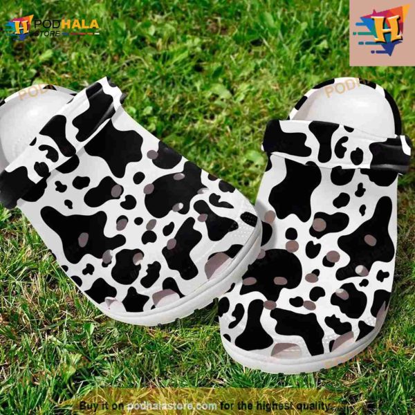 Brown Cow Aesthetic Classic Crocs Clog Shoes