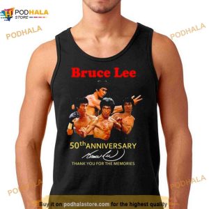 Bruce Lee 50th Anniversary Signature Thank You For The Memories Shirt 3