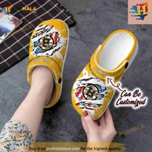 Bruins Classic Clogs Shoes Personalized Bbruins Hockey Crocs Clog Shoes 2