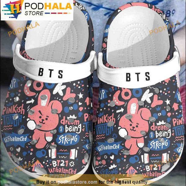 Bt21 Cooky Pattern Bts 3D Crocs, Funny Crocs